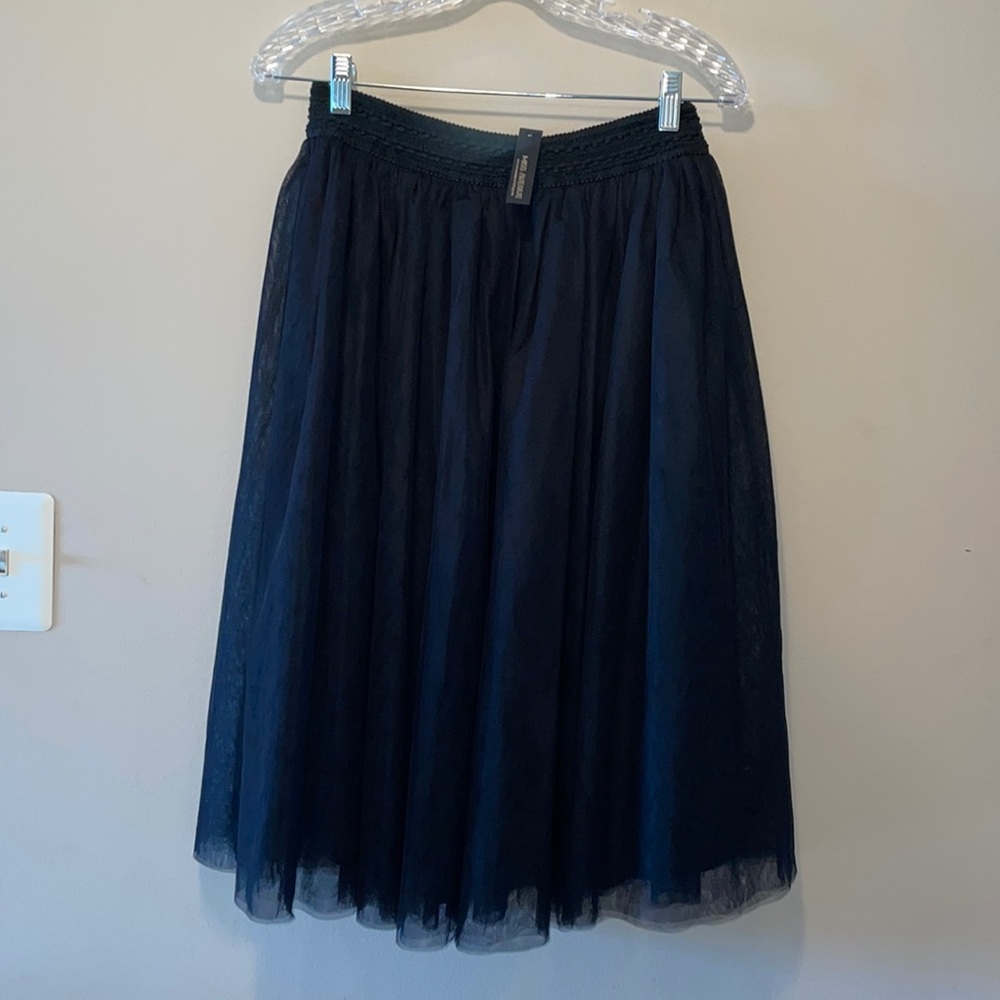 Black tulle skirt